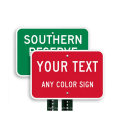 Alumetal Weather Resistant Aluminum Road Traffic SIGN Custom Parking Signage with Reflective Film for Safety